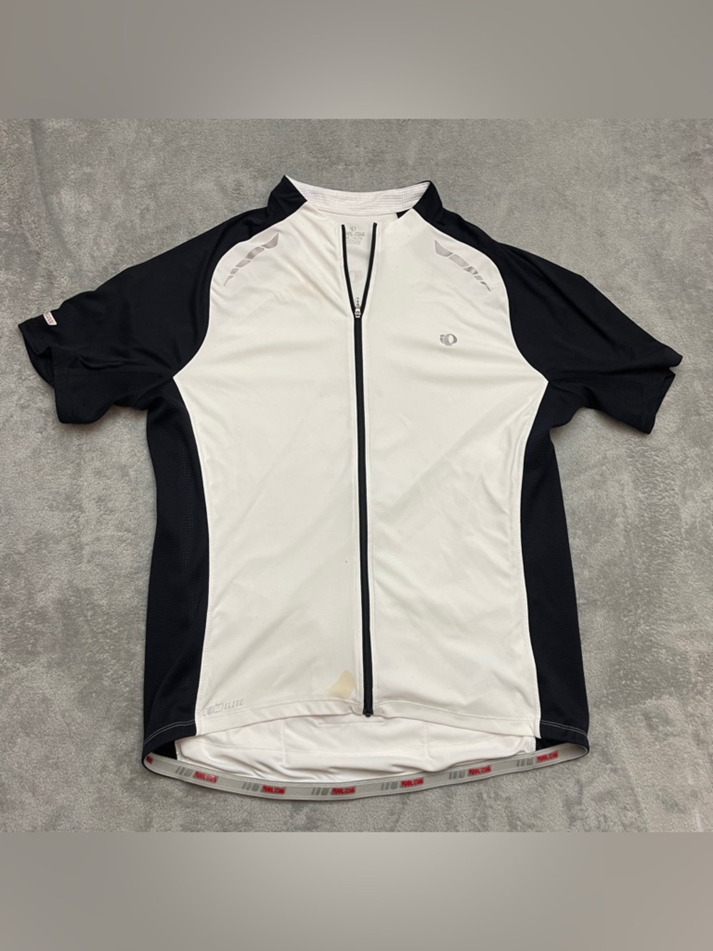 Pearl Izumi Cycling Jersey White Black Men's Size 2XL Elite Series Pursuit